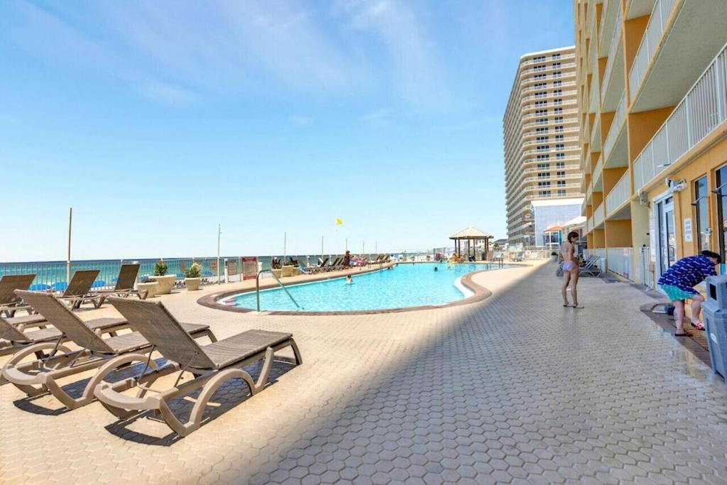 Treasure Island 707 - Gulf Front, Sunset Views, Heated Resort Pool & Hot Tub! Panama City Beach Bagian luar foto