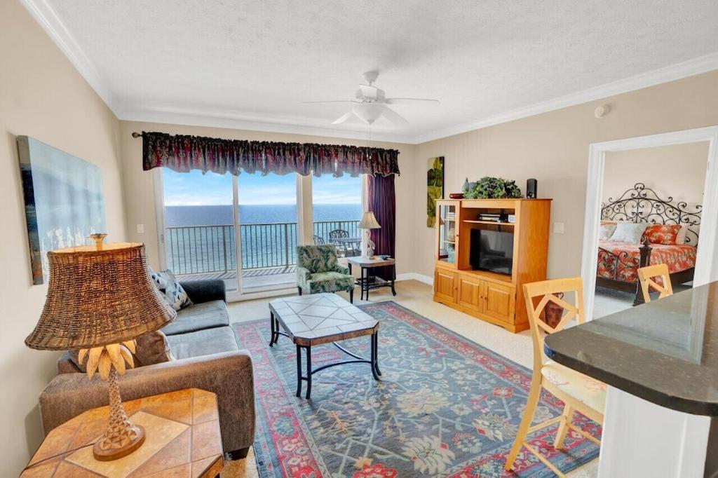 Treasure Island 707 - Gulf Front, Sunset Views, Heated Resort Pool & Hot Tub! Panama City Beach Bagian luar foto