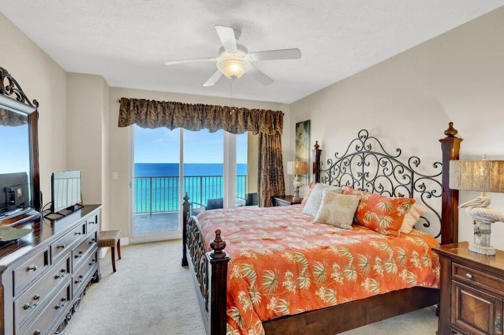 Treasure Island 707 - Gulf Front, Sunset Views, Heated Resort Pool & Hot Tub! Panama City Beach Bagian luar foto