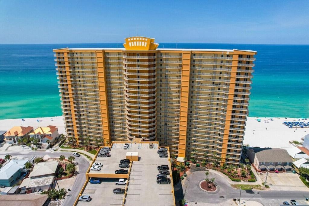 Treasure Island 707 - Gulf Front, Sunset Views, Heated Resort Pool & Hot Tub! Panama City Beach Bagian luar foto
